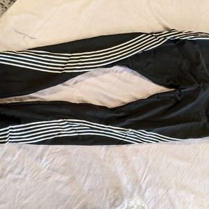 Reflective stripe leggings